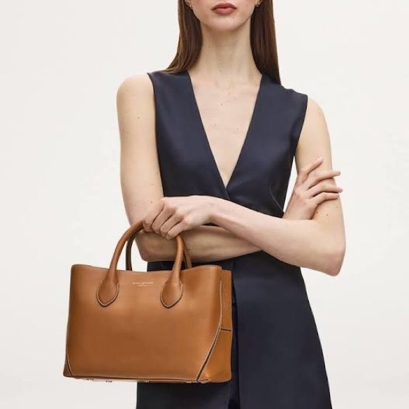 Aspinal of London Midi Tote Smooth Leather - Picture 6 of 8